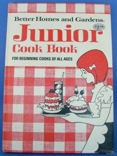 better homes gardens junior cook book cookbook 1974
