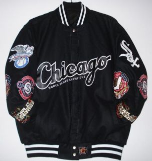 Size XXL MLB Chicago White Sox Commemorative Wool Reversible Jacket 