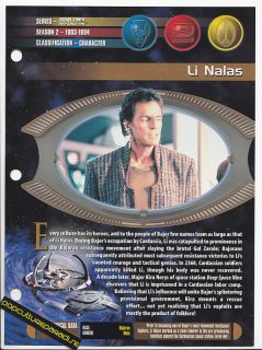 Richard Beymer as Li Nalas Star Trek DS9 Print Sheet