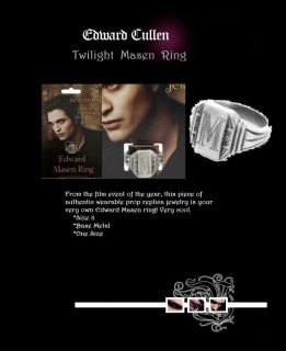Twilight New Moon Edward Masen Ring Cullen Props
