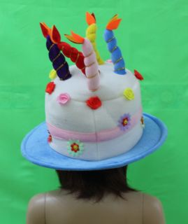 Happy Birthday Cake Candle Funny Hat Party Costume Kids