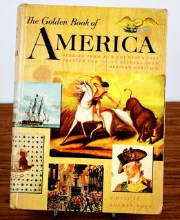 Vintage 1957 The Golden Book of America by Irwin Shapiro