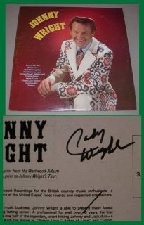 JOHNNY WRIGHT AUTOGRAPHED LP   SELF TITLED Ruboca ARR2001 (1980)