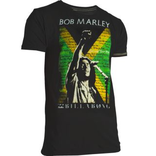 Billabong Mens Bob Marley Survival Tour T Shirt Black