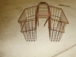 Antique Vintage Bicycle Rear Basket Schwinn Monark Hawthorne Huffy 