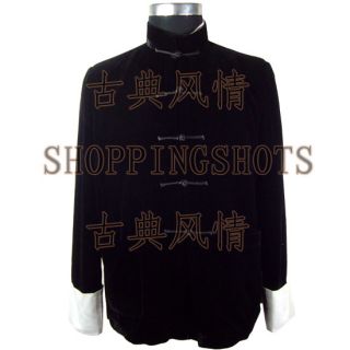 Chinese Coat Clothing Clothes for Men Jacket 093224 Bla