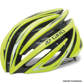 Giro Aeon Road Race Bicycle Helmets Highlight Yellow Black Large LG 