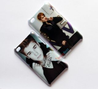 Justin Bieber Hard Back Cover Case for iPod Touch 4th 4 4G 2pcs New 