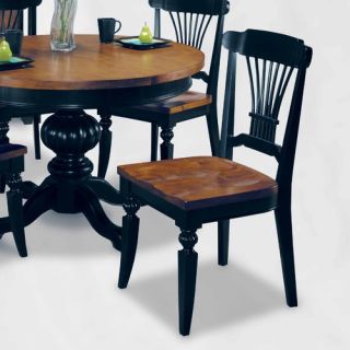 Colortime Cafe Bienville Dining Chair in Pirate Black Set of 2 Set of 