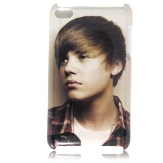 5pcs 1D One Direction Justin Bieber Case for iPod Touch 4 Protect Case 