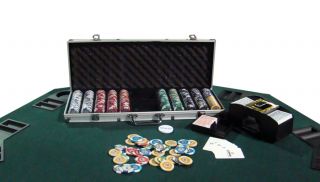 Texas Hold Em Poker Combo Pack w Table Top All in 1