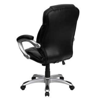 Black Leather High Back Office Chair [GO 725 BK LEA GG]