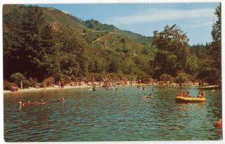 Big Sur Lodge Pool Monterey Co CA California 1950s