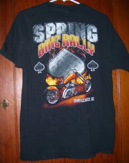 2004 Myrtle Beach Bike Rally T Shirt Black L Motorcycle