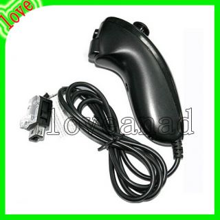 Black Wii System Nunchuck Controller for Nintendo Wii Video Game New 
