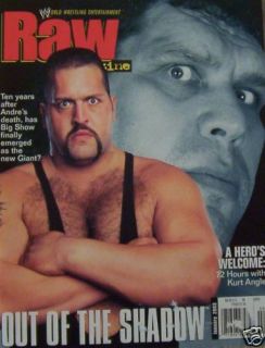 Big Show Andre Giant WWE WWF Raw Magazine January 2003