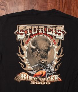 Sturgis 2006 Bike Week Black Hills Biker Rally Motorcycles T Shirt 