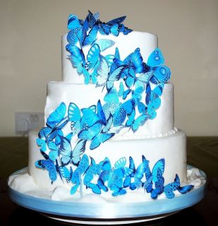   Edible Butterflies Ideal Wedding Birthday Cake Toppers WB16