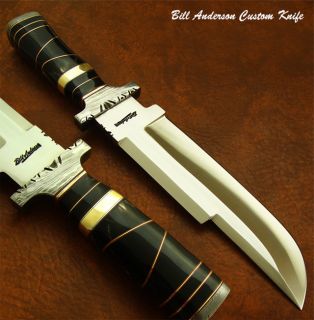 Designed Hand Made by Bill Anderson 1 OF A KIND CUSTOM BOWIE KNIFE 