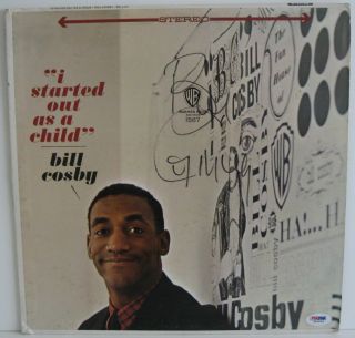 Bill Cosby Signed Autographed I Started Out as A Child Album LP PSA 