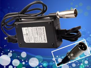 Standard 24V 1 5A Male 3 Pin XLR Scooter Power Supply Battery Charger 