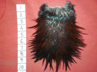 DARK RED SADDLE HACKLES FEATHERS FLY TYING MATERIALS INDIAN CRAFTS 