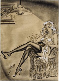 Bill Ward Original Illustration Incredible 1956 Humorama Sexploitation 