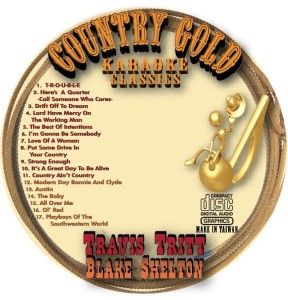 blake shelton country classic cd g karaoke 17 songs