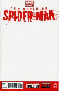 SUPERIOR SPIDER MAN #1 BLANK VARIANT MARVEL NOW