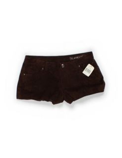 nwt 100 % suede leather shorts by blank nyc size 27 brown shorts price 