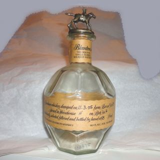 Collectors Blantons The Original Single Barrel Bourbon Whiskey Bottle 