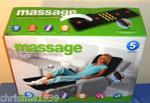 Full Body Massage Mat with Soothing Heat ~ Black