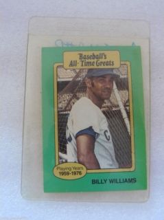Billy Williams Baseballs all time greats card *MINT*