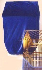 Royal Blue Sheer Guard Bird Cage Cover Size Large Washable Made in USA 