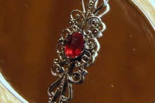Victorian Vampire Blood Goth Necklace Twilight Dawn Pin