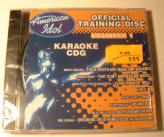 American Idol Karaoke Training CD Beginner CDG AJ$