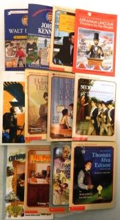 Lot 12 Biographies Chapter Books Scholastic Biography Childhood Famous 