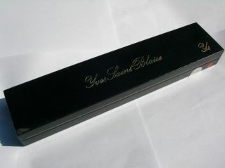 Yves Saint Blaise black long watch box old stock