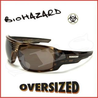 Biohazard Sunglasses Shades Mens Oversized Tortoise