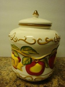 nonni s handpainted biscotti jar canister