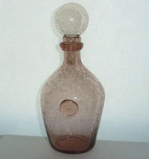 Beautiful BIOT Glass DECANTER Incredible BUBBLES made in PROVENCE 