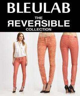Bleulab Jeans Reversible Womens Skinny Legging Cantalope Coated Dylan 