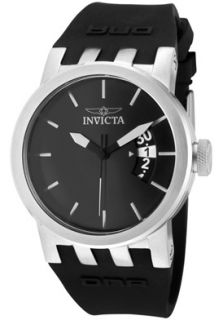 Invicta Womens 10411 DNA Black Rubber Strap Black Dial Watch