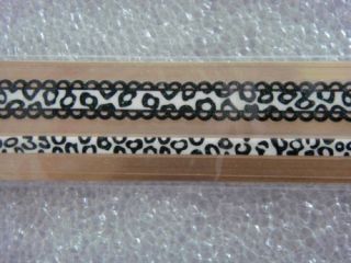 sheets white black leopard lines laces nail sticker Autocollants 