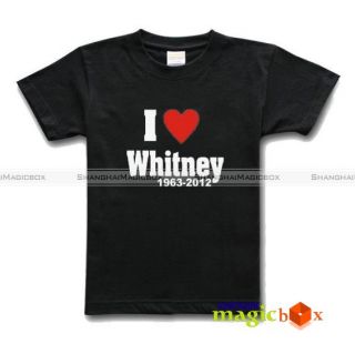 Heart Love Whitney Houston Rest in Peace Tribute Memorial T Shirt 