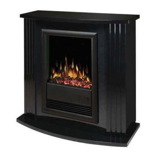 5000 BTU Electric Fireplace in Gloss Black