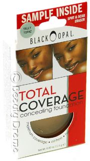 Black Opal Total Coverage Concealing Foundation Truly Topaz Oil Free 