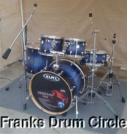   Maple SRO 5pc Drum Set w Black Panther Snare Full Hardware Kit