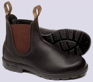 Blundstone Classic Chelsea Pull on Boot Stout Brown Leather Waterproof 