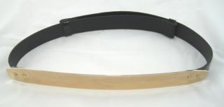 Bling Fashion Gold Tone Metal Plate Mirror OBI Corset Belt Waist 